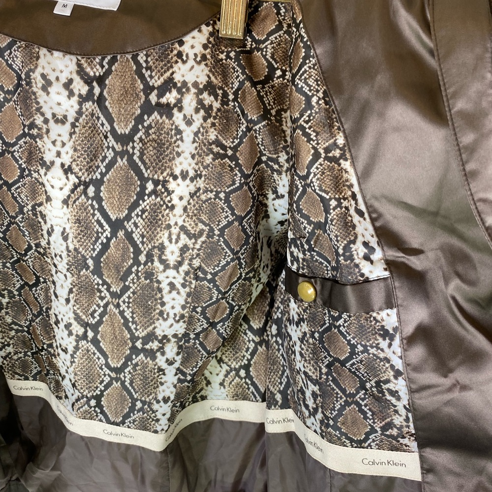 Calvin Klein Brown Down Puffer Jacket - image 8